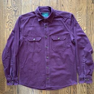 Maroon Woolrich Cotton button down